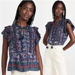 Sea New York Noah Printed Blouse XS